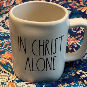 Rae Dunn IN CHRIST ALONE mug